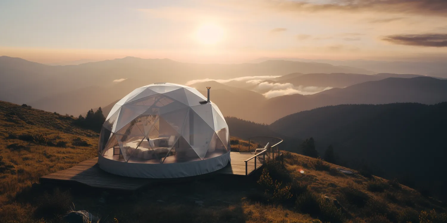 Namiot sferyczny glamping